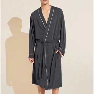 Eberjey Charcoal Gray Long Soft William TENCEL™ Modal Robe